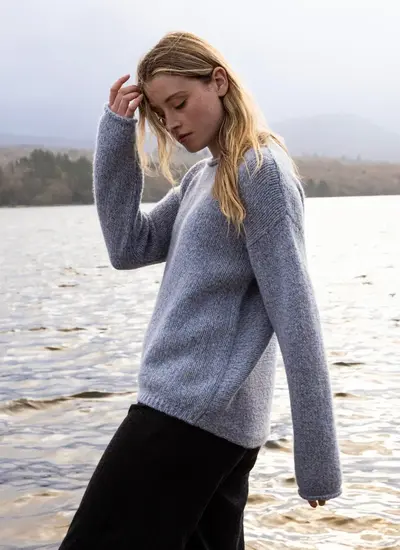 Fisherman Alpaca Roll Neck Sweater
